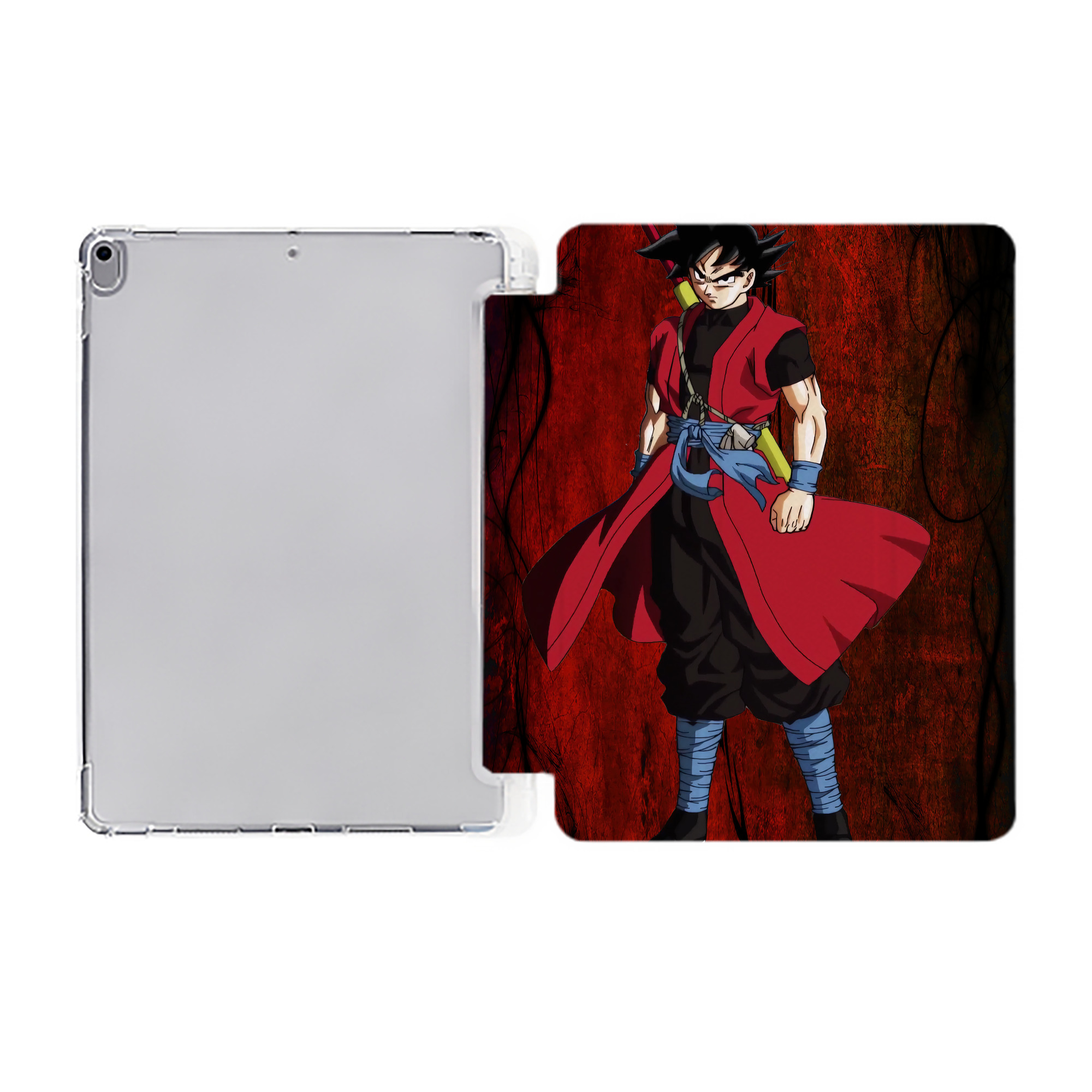 （画像用） ドラゴンボール DRAGON BALL IPad ケース ペン収納付き 三つ折りスタンド PUレザー×シリコン 対応機種9.5/10.5/10.9インチ